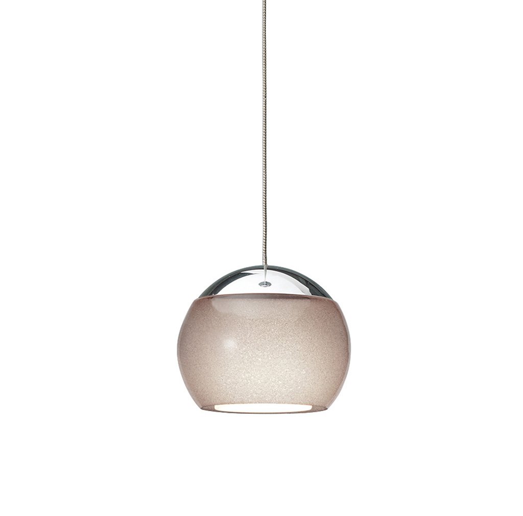 Oligo Balino LED Pendelleuchte mit unsichtbarer Höhenverstellung 1-flammig Haube chrom / Glas diamantgrau 42-880-41-05/44
