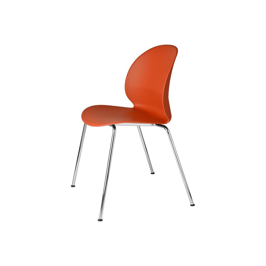 Fritz Hansen N02 Recycle Stuhl verchromt dunkel orange N02-10