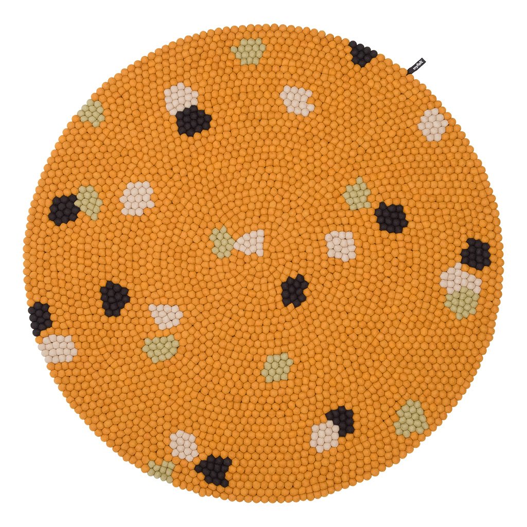 myfelt Terra Sun Filzkugelteppich rund Ø 50cm TR-048-050