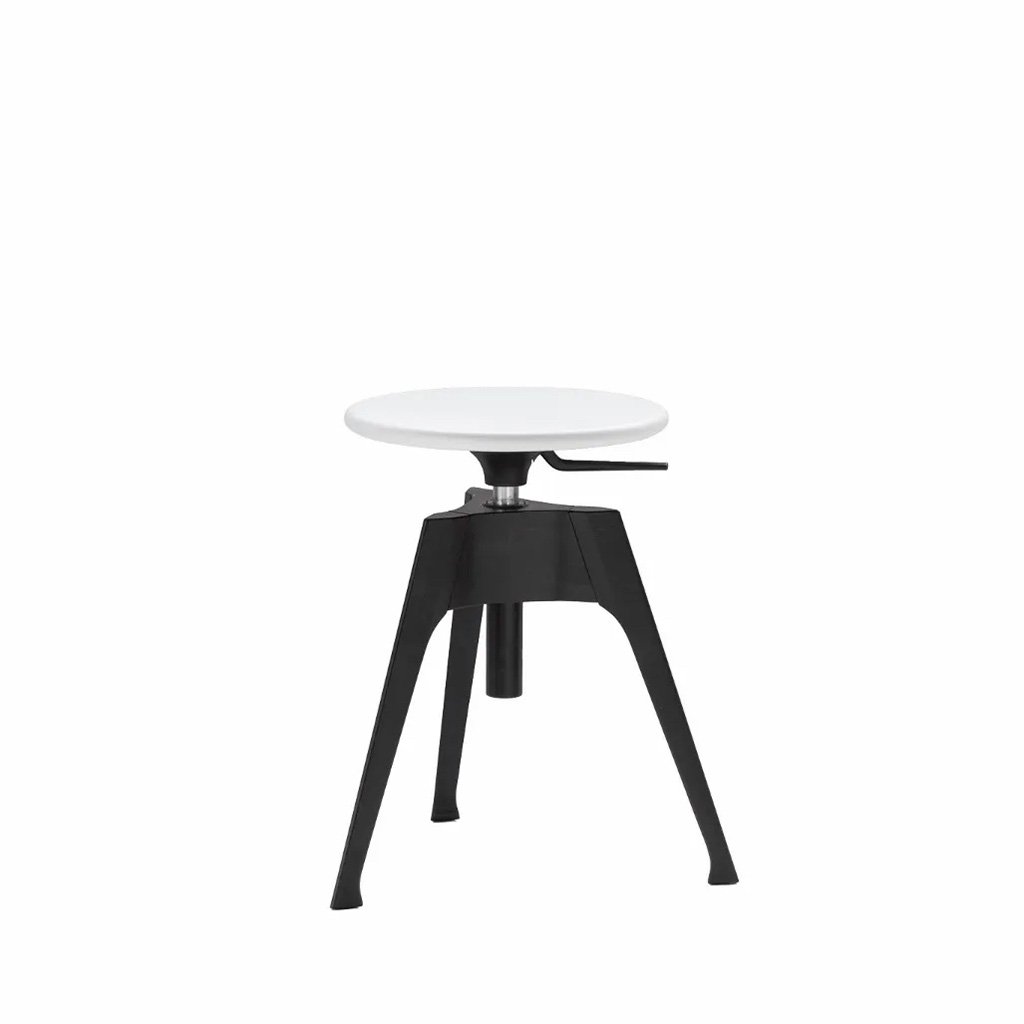 Driade Portable Atelier Hocker (weiss, mit Gasfeder) weiss, mit Gasfeder D00045B520093