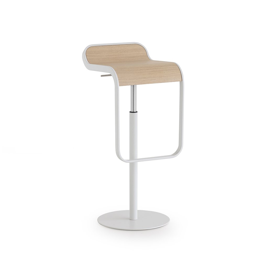 Lapalma Lem Barhocker perla lackiert (höhenverstellbar 55 - 67cm, Eiche gebleich... höhenverstellbar 55 - 67cm | Eiche gebleicht S7920VS