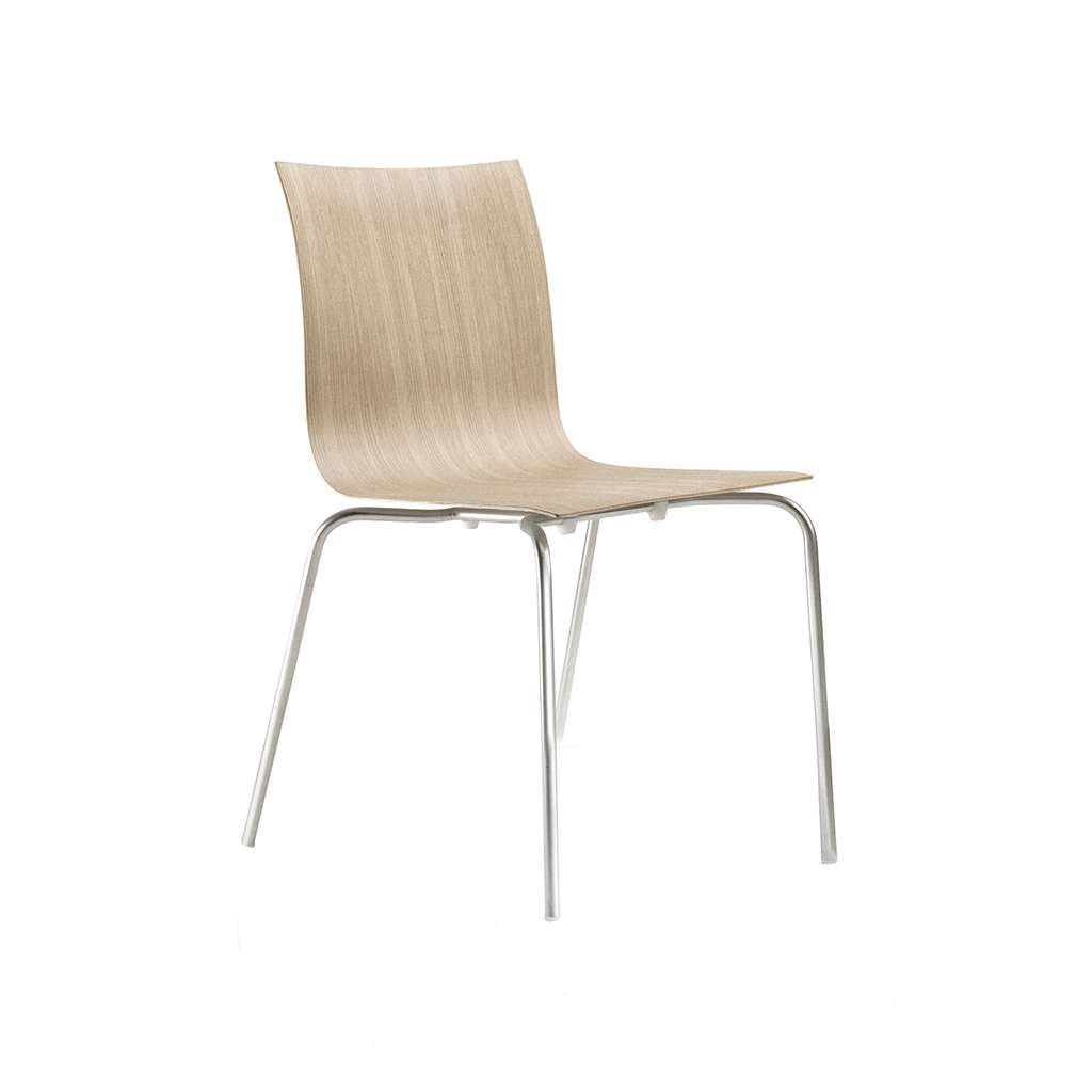 Lapalma Thin S16 Stuhl (Metallfüße, Eiche gebleicht) Metallfüße | Eiche gebleicht S16VS
