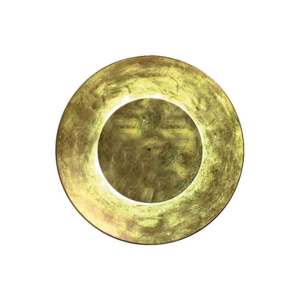 Fontana Arte Lunaire Wandleuchte / Deckenleuchte (Reflektor blattvergoldet, Fron... Reflektor blattvergoldet | Frontscheibe blattvergoldet F424665370OOLE