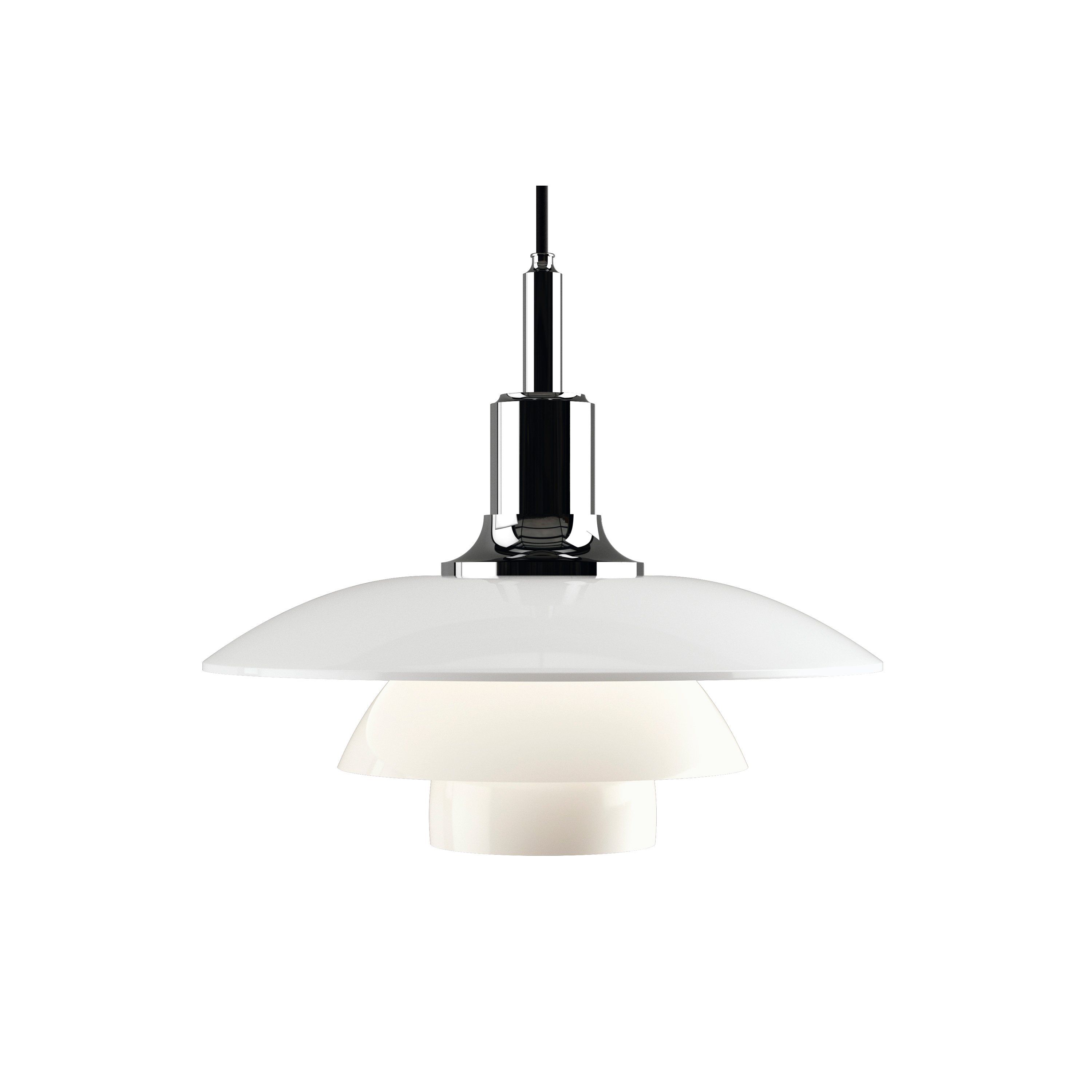 Louis Poulsen PH 3½ -3 Glas Pendelleuchte (hochglanzverchromt) hochglanzverchromt 5741099278