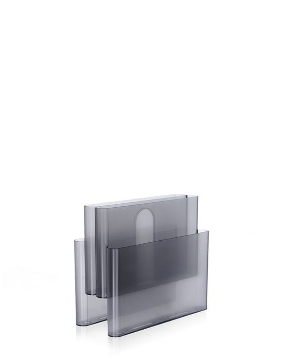 Kartell Magazine Rack Zeitungsständer rauchgrau transparent 467630