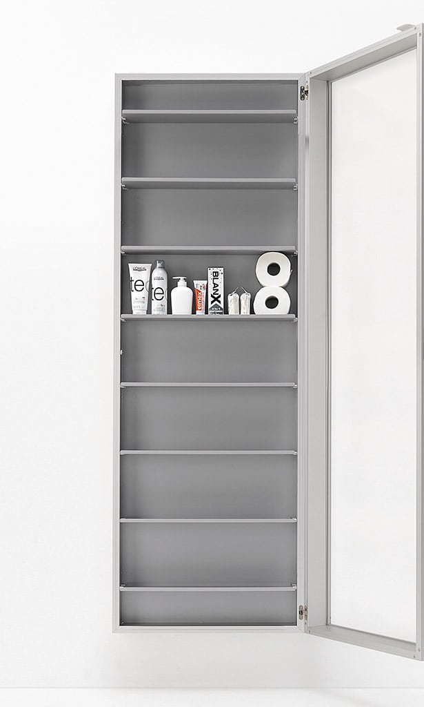 Kristalia Duty BoxOne Hängeschrank / Spiegelschrank aluminium 20BOX12