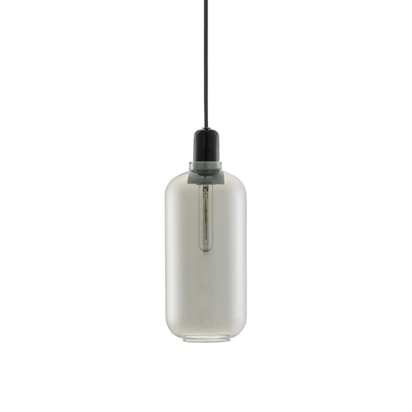 Normann Copenhagen Amp Pendelleuchte Large rauchgrau / schwarz 502118