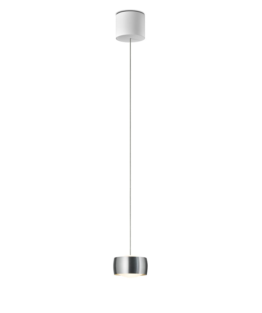 Oligo Grace LED Pendelleuchte mit unsichtbarer Höhenverstellung 1-flammig aluminium gebürstet G42-931-41-12