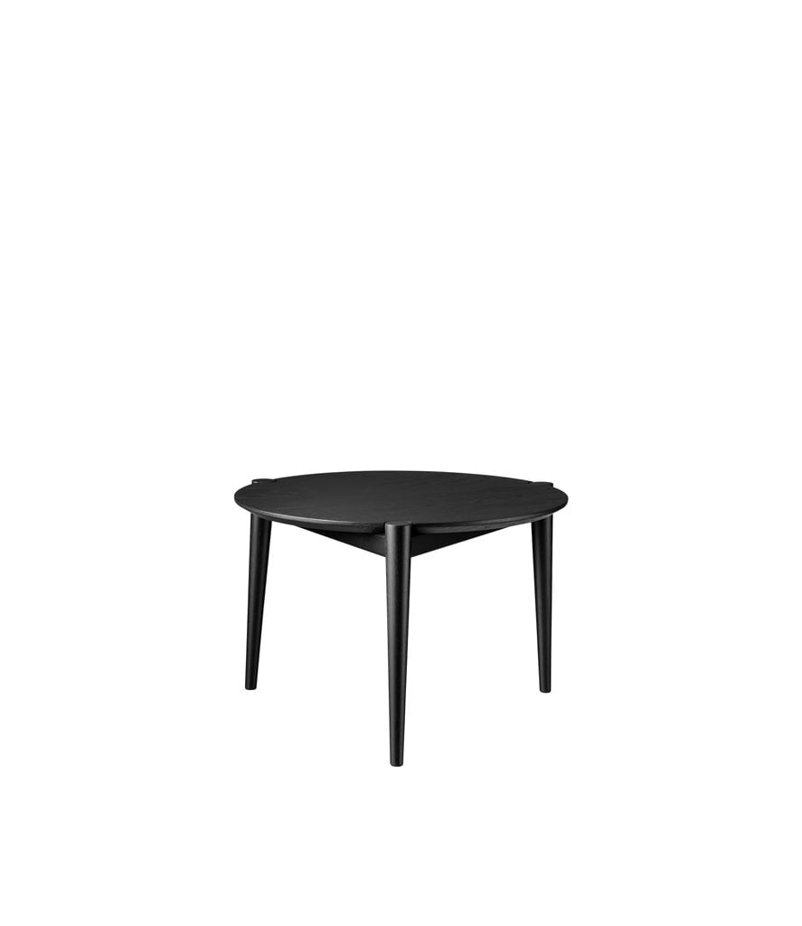 FDB Møbler D102 Søs Coffee Table Ø 55cm Couchtisch Eiche schwarz D102101201