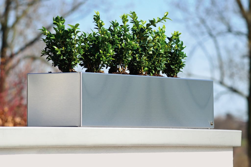 blumenkasten flechtoptik Flexi-Design Blumenkasten mit Sichtschutz für Balkone – Potflex main image 1
