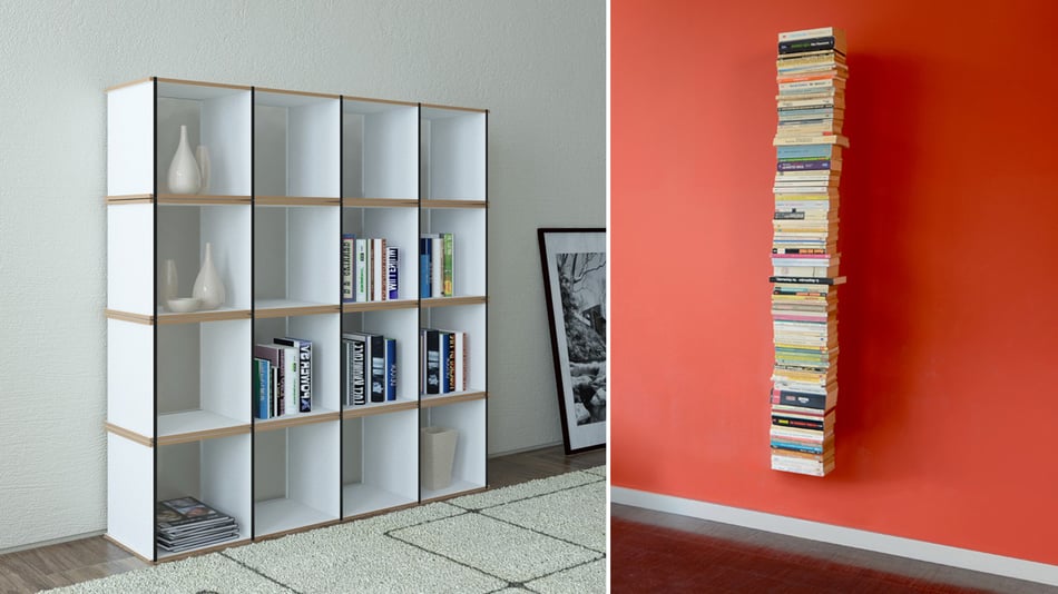 Tojo Aktenpack Regal und Radius Design Booksbaum 2 Bücherregal