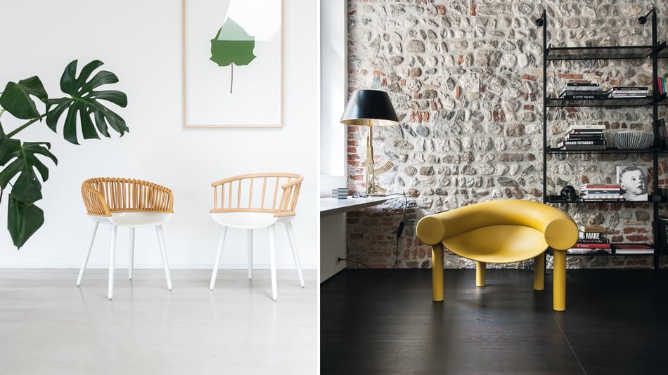 Magis Cyborg Club Stuhl und Magis Sam Son Sessel Magis Cyborg Club Stuhl und Magis Sam Son Sessel