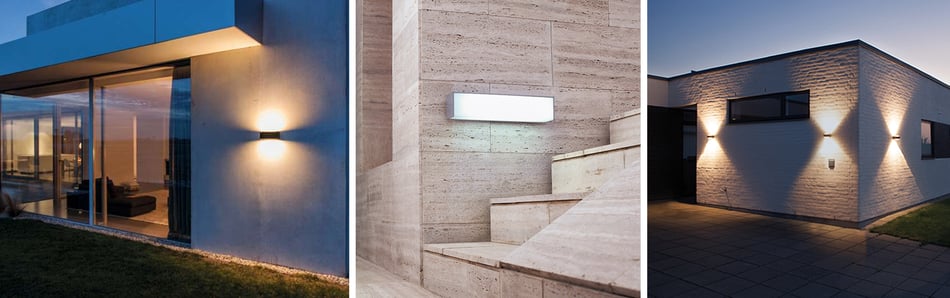 IP44 slat Wandleuchte, Metalarte Nawa A2 Wandleuchte und Top Light Puk Maxx Wall Outdoor Wandleuchte