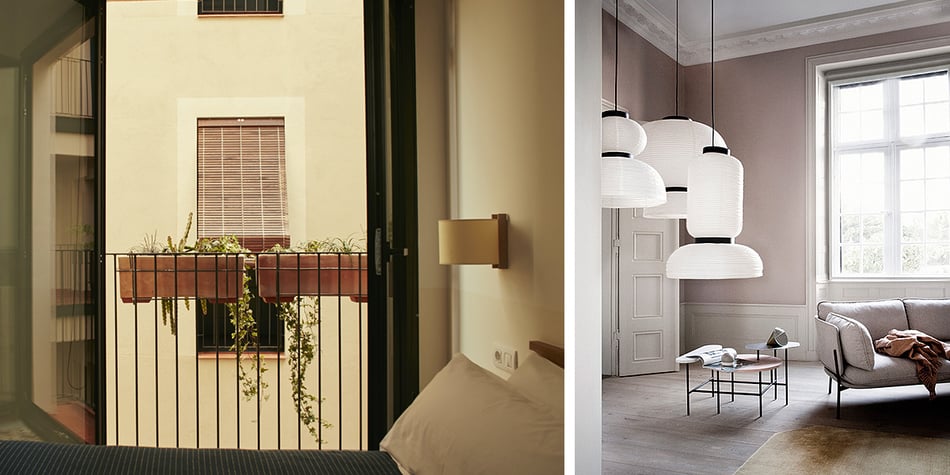 Santa & Cole TMM Largo Wandleuchte und andtradition Formakami-Kollektion