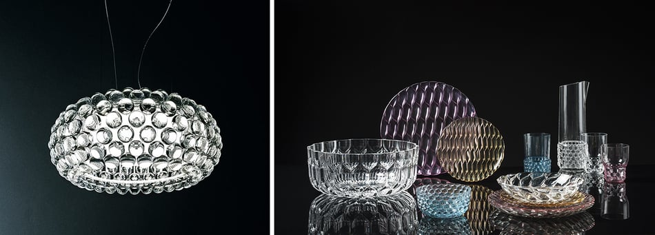 Foscarini Caboche Plus Media LED Pendelleuchte, Kartell Jelly-Kollektion