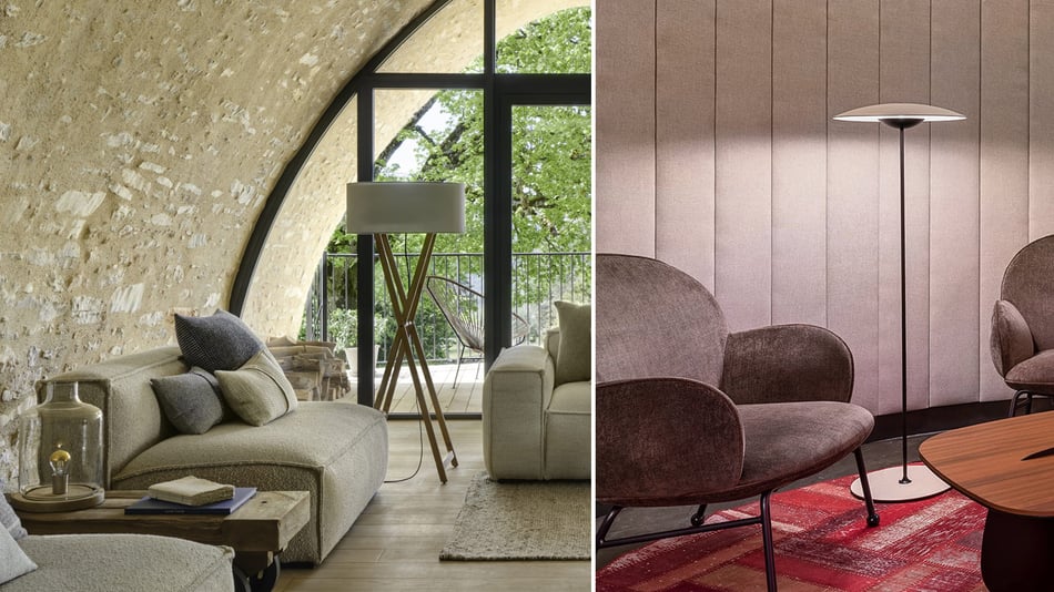 Marset Cala P Stehleuchte und Marset Ginger P Stehleuchte Marset Cala P Stehleuchte und Marset Ginger P Stehleuchte