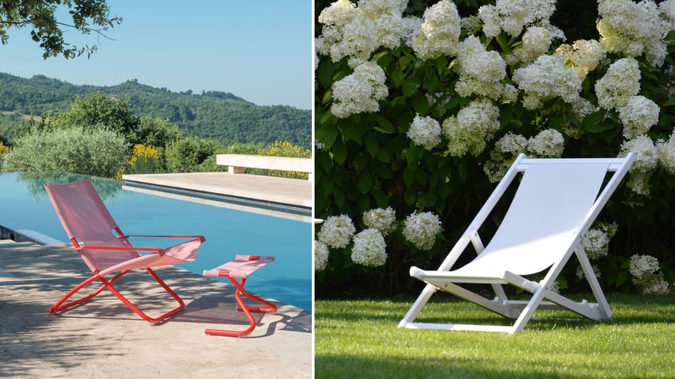 emu Snooze 201 Liegestuhl und Jan Kurtz Rimini Deckchair emu Snooze 201 Liegestuhl und Jan Kurtz Rimini Deckchair
