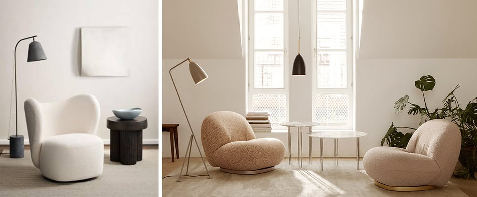 NORR11 Little Big Sessel, Gubi Pacha Lounge Chair Sessel