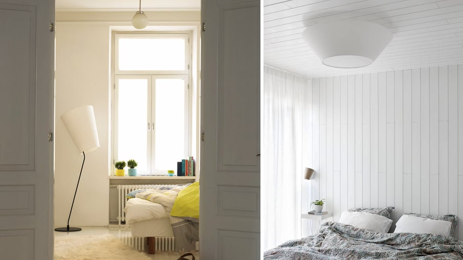 LND Design Soihtu Floor Stehleuchte und LND Design Halo Small Deckenleuchte